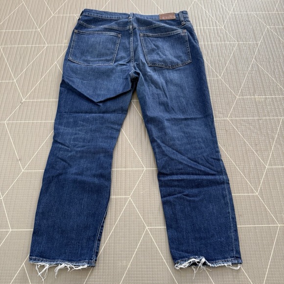 Madewell The Perfect Vintage Crop Jean Women's 31 Medium Wash Distressed - Picture 2 of 9
